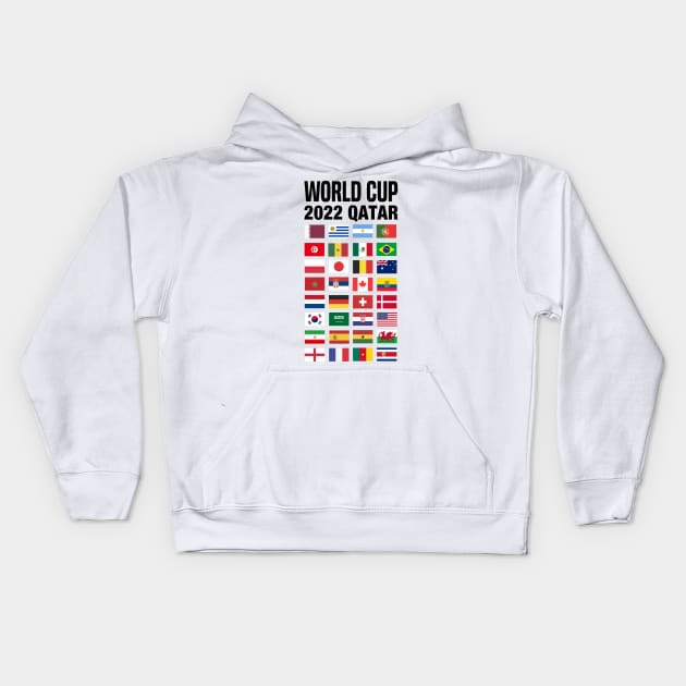 WORLD CUP 2022 Kids Hoodie by C_ceconello